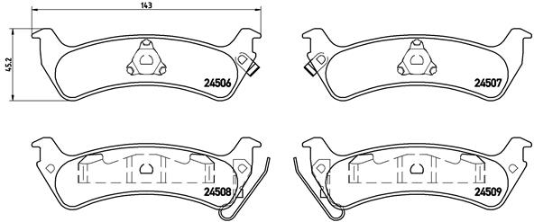 A.B.S. P 37 012 BREMBO Bremsbelagsatz, Scheibenbremse